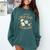 I Run ON HOT Tea & Books Reader Reading Meme Comfort Colors Sweatshirt Chalky Mint