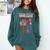 Running Together Always Connected Anime Nostalgia Message Comfort Colors Sweatshirt Chalky Mint