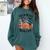 Salem WItch Book Club Halloween Raccoon Witch Reading Book Comfort Colors Sweatshirt Chalky Mint