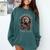 Salem Witch Book Club All Witches Welcome Spooky Halloween Comfort Colors Sweatshirt Chalky Mint
