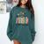 School Counselor Wildflower Book School Counseling Life Comfort Colors Sweatshirt Chalky Mint