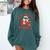 He Sees What You'Ve Been Reading Santa Book Comfort Colors Sweatshirt Chalky Mint He Sees What You'Ve Been Reading Santa Book Comfort Colors Sweatshirt Chalky Mint