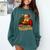 He Sees What You’Ve Been Reading Santa Book Lover Christmas Comfort Colors Sweatshirt Chalky Mint
