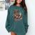 He Sees What You'Ve Been Reading Santa Christmas Bookish Comfort Colors Sweatshirt Chalky Mint