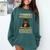 i Have Selective Hearing Cat Coffee Books Retro Comfort Colors Sweatshirt Chalky Mint