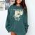 Skeleton Read More Books Comfort Colors Sweatshirt Chalky Mint