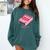 Slow Burn Book Club Comfort Colors Sweatshirt Chalky Mint