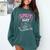SMUT Slut Provocative Literature Book Club Book Reading Comfort Colors Sweatshirt Chalky Mint