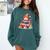Snowman Reading Books Lovers Christmas Librarian Bookworm Comfort Colors Sweatshirt Chalky Mint