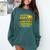 Softball Just A Girl Comic Book Style Graphic For Teens Comfort Colors Sweatshirt Chalky Mint