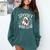 Spooky Book Club Cute Ghost Reading Book Halloween Costume Comfort Colors Sweatshirt Chalky Mint