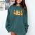 Spooky Halloween Book Lover Halloween Reading Goose Comfort Colors Sweatshirt Chalky Mint