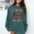 Spooky Halloween Bookshelf Bookcase Read More Books Comfort Colors Sweatshirt Chalky Mint