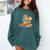 Squirrel Reading Book Glasses Bookworm Librarian Comfort Colors Sweatshirt Chalky Mint