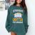 Straight Outta The Library Book Lover Men Women Premium Tri-Blend Comfort Colors Sweatshirt Chalky Mint