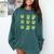 Teacher Reading Shamrock St Patrick’s Day Book Lover Kids Comfort Colors Sweatshirt Chalky Mint