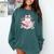 Teacher Valentine's Day All Booked For Valentines Reading Comfort Colors Sweatshirt Chalky Mint