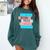 Threadless Grey Sky Chai Trans Book Pride Graphic Comfort Colors Sweatshirt Chalky Mint
