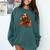 Turkey Reading Books Fall Season Thanksgiving Teacher Book Comfort Colors Sweatshirt Chalky Mint