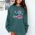 Turtle Bookworm Reading Book Bookworm Book Nerd Cute Graphic Comfort Colors Sweatshirt Chalky Mint