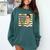 Never Underestimate Girl Read Book Reading Librarian Women Comfort Colors Sweatshirt Chalky Mint