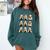 Vampire Reading Books Halloween Cute Teens Kids Comfort Colors Sweatshirt Chalky Mint