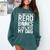 All I Want To Do Is Read Books Reading Dog Lovers Comfort Colors Sweatshirt Chalky Mint