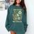 Weird Teachers Build Character Frog Reading Book Librarian Comfort Colors Sweatshirt Chalky Mint