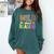 Wild About Reading Library Day Reading Books & Bookworm Comfort Colors Sweatshirt Chalky Mint