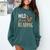 Wild About Reading Teacher Books Reader Lovers Leopard Zebra Comfort Colors Sweatshirt Chalky Mint