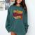 In My Wizard Era Groovy Bookish Fantasy Reader Book Lover Comfort Colors Sweatshirt Chalky Mint