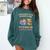 A Woman Cannot Survive On Books Alone She Needs Yarn Crochet Premium Tri-Blend Comfort Colors Sweatshirt Chalky Mint