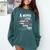 A Woman Cannot Survive On Books Alone She Also Needs Yarn Premium Comfort Colors Sweatshirt Chalky Mint