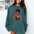 Woman Reading Book Lover Geometric Girl Afro History Comfort Colors Sweatshirt Chalky Mint