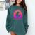 Women's With A Dreamy Far-Off Look And Her Nose Stuck In A Book Comfort Colors Sweatshirt Chalky Mint