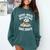 Women's Wild Dreams Reading Giraffe Book Reader Zoo Animals Kids Comfort Colors Sweatshirt Chalky Mint
