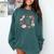 Xmas Tis The Season To Be Reading Books Pajamas Comfort Colors Sweatshirt Chalky Mint