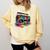 80s 90s Hip Hop Nostalgia Retro Boombox Music Lovers Comfort Colors Sweatshirt Blue Spruce