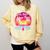 80s Fashion Girls Just Wanna Have Fun 1980s Nostalgia Comfort Colors Sweatshirt Blue Spruce