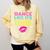 80s Outfit Women Nostalgia Eighties Party Comfort Colors Sweatshirt Blue Spruce