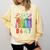 8647 Equal Rights Book Flower Trump Women Rights Feminist Comfort Colors Sweatshirt Blue Spruce