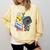 90s Retro Cassette And Walkman Nostalgia Graphic Tee Comfort Colors Sweatshirt Blue Spruce