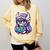 Adorable Book Lover Valkyrie With Reading Glasses Cute Comfort Colors Sweatshirt Blue Spruce
