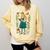 Alice In Wonderland Book Lover Lewis Carroll Rabbit Comfort Colors Sweatshirt Blue Spruce
