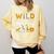 Animal Print Read A Book Character Kids Wild About Reading Comfort Colors Sweatshirt Blue Spruce