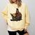 Attila The Hun Reading A Book Comfort Colors Sweatshirt Blue Spruce