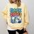 Back To The 2000s Retro Nostalgia Comfort Colors Sweatshirt Blue Spruce