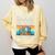 Im a Book Dragon Not a Worm Dragon Comfort Colors Sweatshirt Blue Spruce