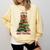 Book Lover Christmas Tree I Have No Shelf Control Comfort Colors Sweatshirt Blue Spruce