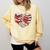 Book Lover Heart Shape Reading Librarian Valentine Men Women Comfort Colors Sweatshirt Blue Spruce